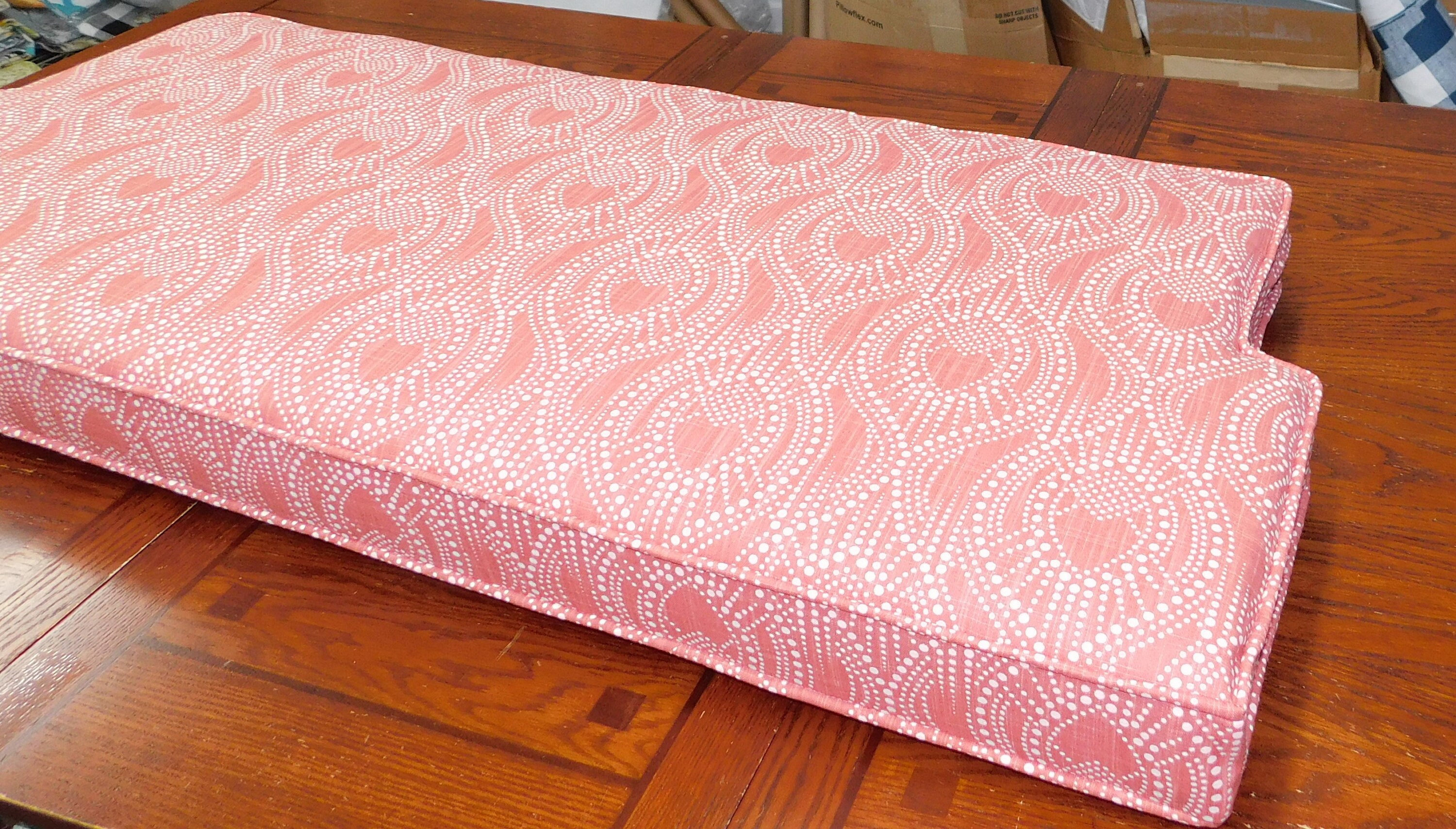 CUSTOM Cushion Covers Piping Box Cushions Foam Insert Bench Etsy