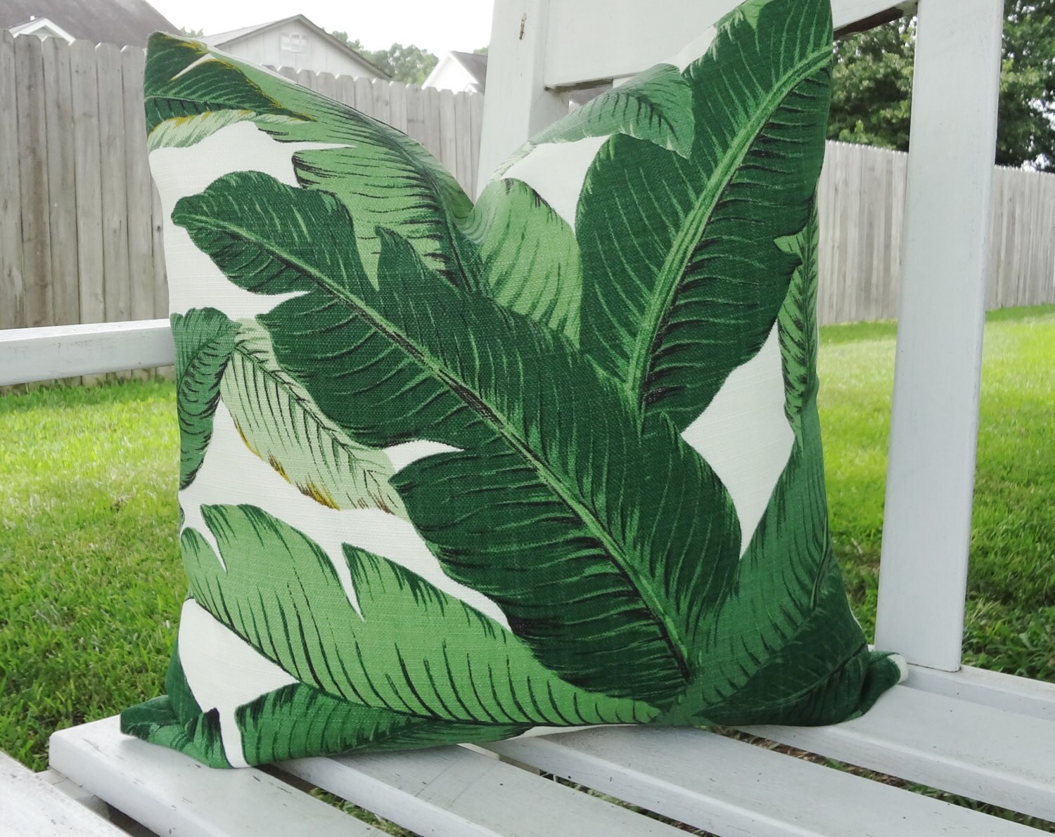 Outdoor/indoor Palm Tree Pillow Cover Tommy Bahama Swaying Etsy