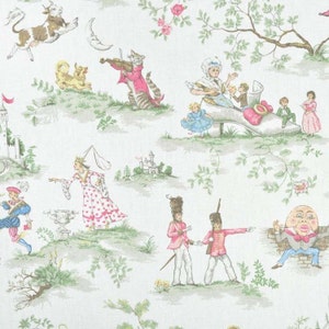 Covington Over The Moon Toile Nursery Print Valance Baby Boy Girl Nursery Decor Curtain Valance 52x15