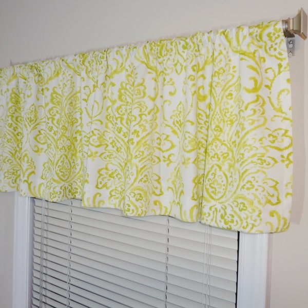 Lime Green Valances Etsy