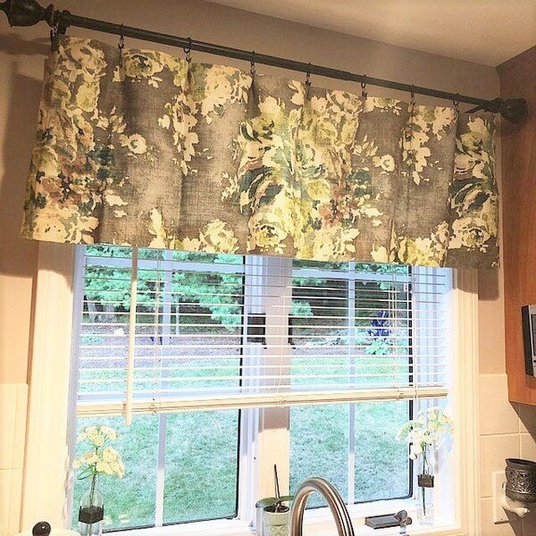 Sage Green Paisley Valances Etsy
