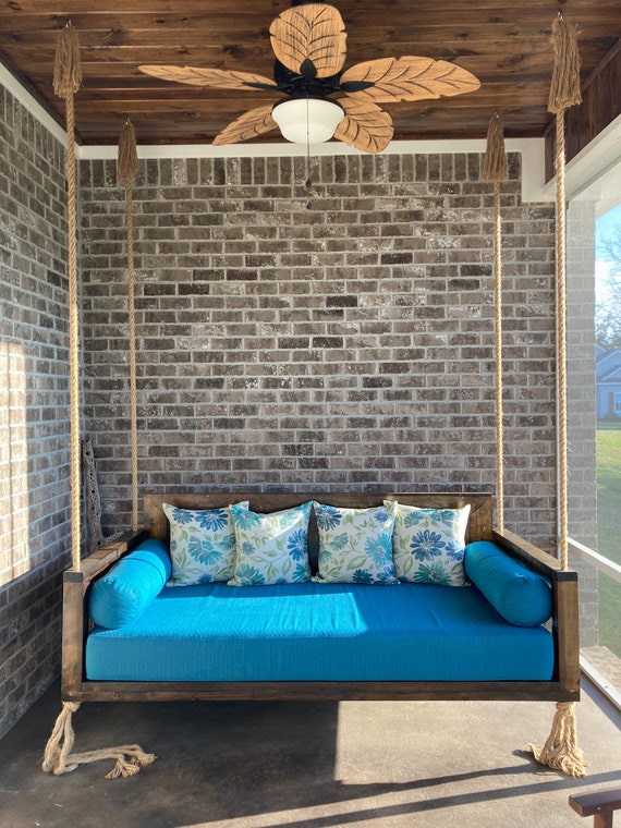CUSTOM Porch Swing Bed Mattress Cushion Cover Sunbrella Fabric