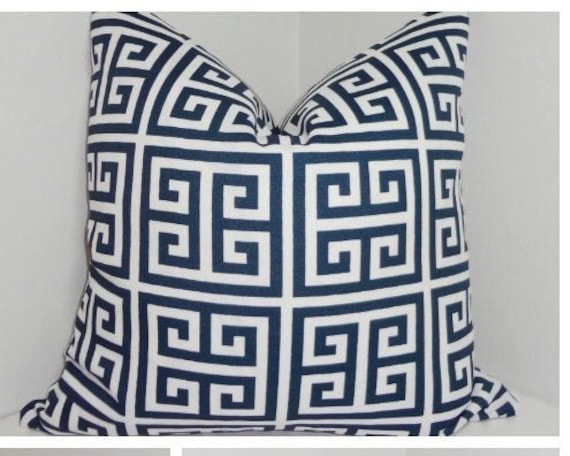 Outdoor Pillows with Insert Navy 18x18 Patio Accent Throw Pillows