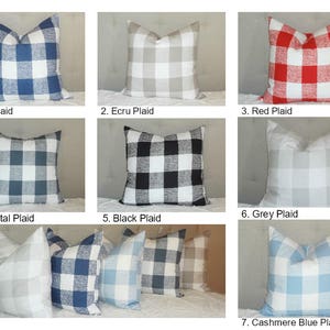 Buffelrutigt örngott, stort rutigt lantlig stil