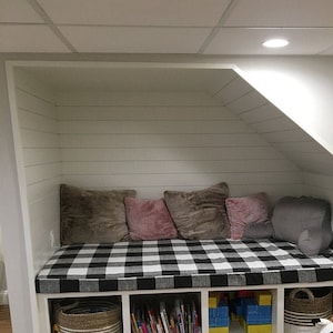 CUSTOM Cushion Covers Piping Box Cushions Foam Insert Bench Seat Cushions Mud Room Cushions Dinette Seat Order YOURS TODAY!