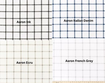 Plaid Curtain Panels Window Treatment Aaron Black Navy Ecru Grey Plaid Check Curtains Modern Plaid All Sizes