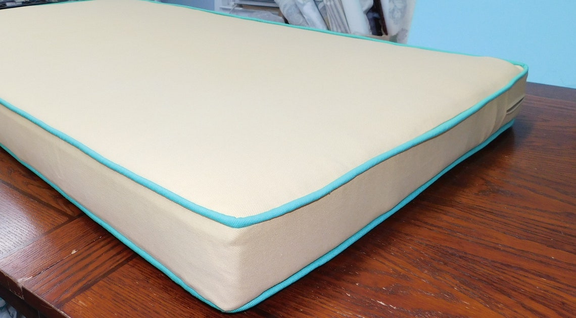 CUSTOM Cushion Covers Piping Box Cushions Foam Insert Bench Etsy