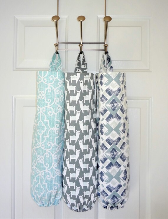 Plastic Bag Holder Grocery Bag Storage Kitchen Bag Storage Geometric Llama Diamond Storage Bag Holder Etsy
