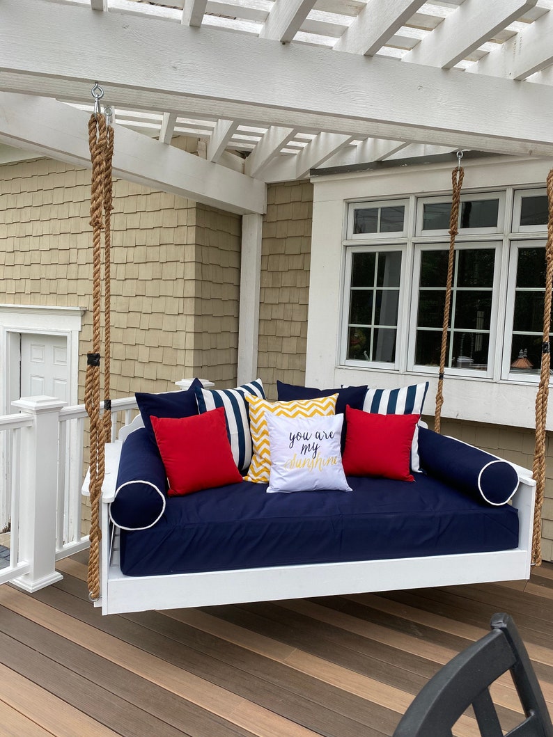 CUSTOM Sunbrella Porch Swing Bed Mattress Cushion Cover Etsy