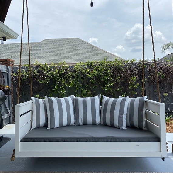 Custom Sunbrella Porch Swing Bed, Outdoor Porch Swing Bed Cushions