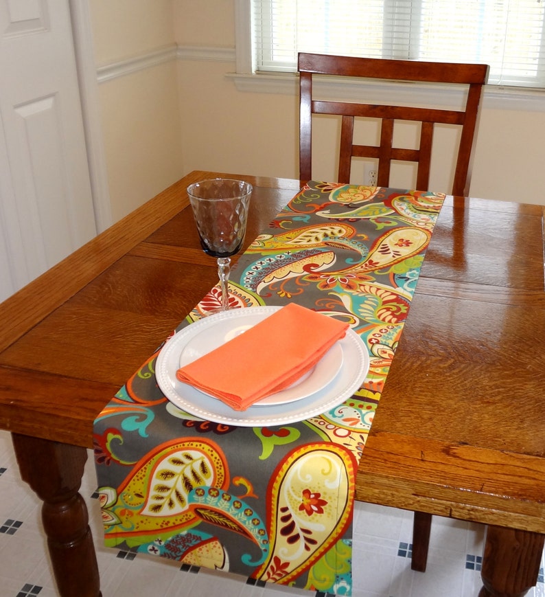 mardi gras table runner nearby