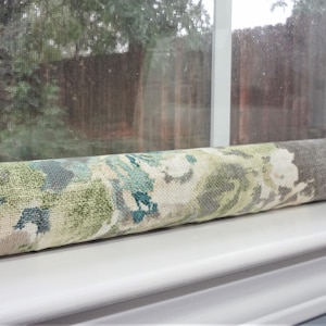 Door Draft Stop Door Snake Window Draft Dodger Draft Excluder Draft Blocker Door Draft Stopper Grey Floral