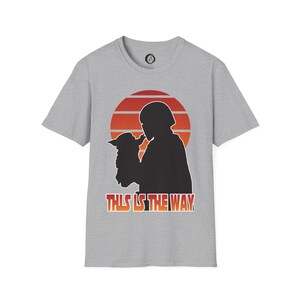 This Is The Way silhouette Shirt | Mandalorian Baby Yoda Tee image 5