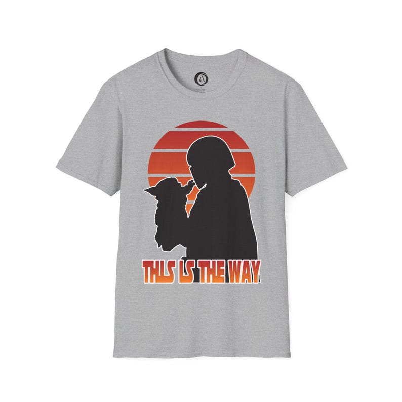 This Is The Way silhouette Shirt | Mandalorian Baby Yoda Tee image 5