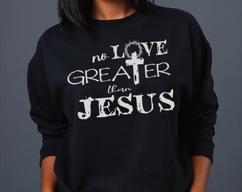 Jesus Inspired Crewneck Sweatshirt, Faith-Based Apparel, Religious Gift, Unisex Sweater, Christian Merchandise, Daily Wear