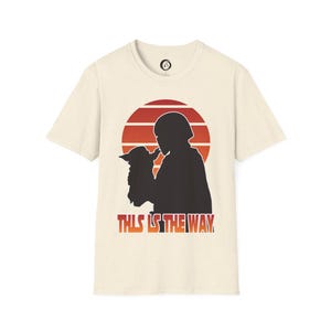 This Is The Way silhouette Shirt | Mandalorian Baby Yoda Tee image 6