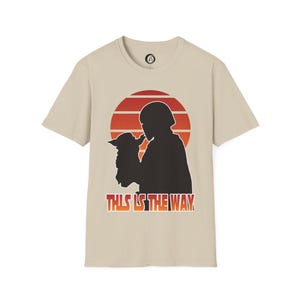 This Is The Way silhouette Shirt | Mandalorian Baby Yoda Tee image 4