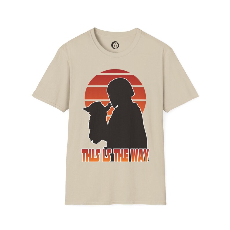 This Is The Way silhouette Shirt | Mandalorian Baby Yoda Tee image 4