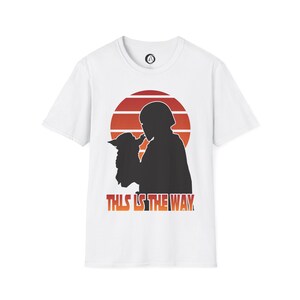 This Is The Way silhouette Shirt | Mandalorian Baby Yoda Tee image 2