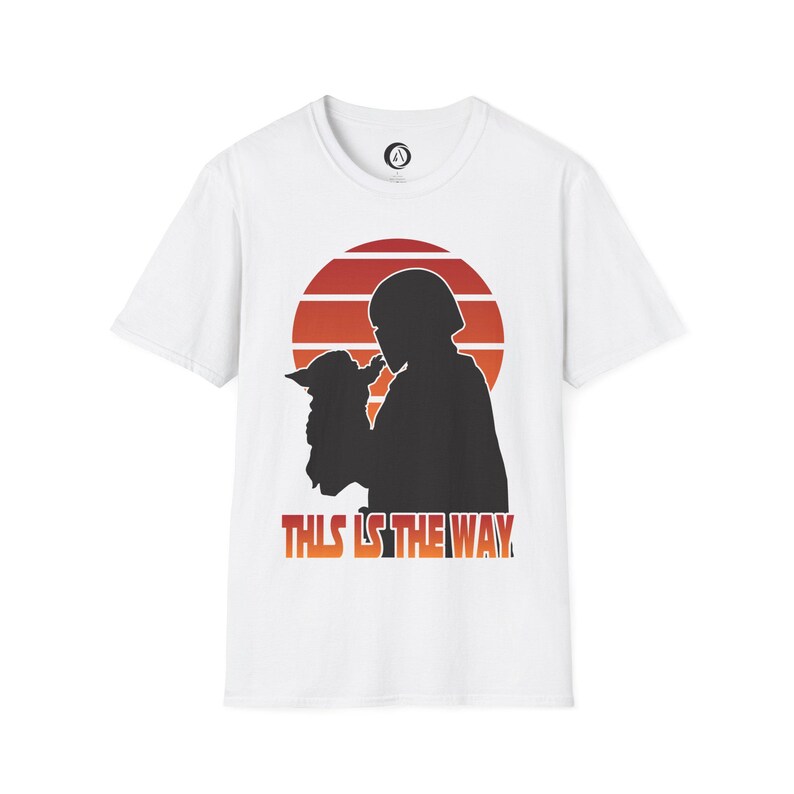This Is The Way silhouette Shirt | Mandalorian Baby Yoda Tee image 2