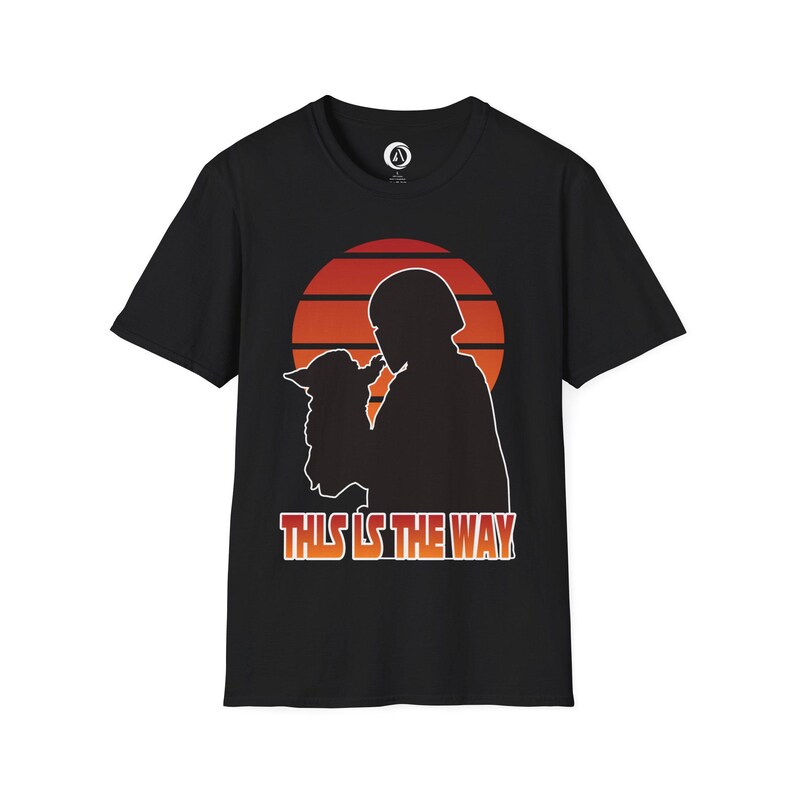 This Is The Way silhouette Shirt | Mandalorian Baby Yoda Tee image 3