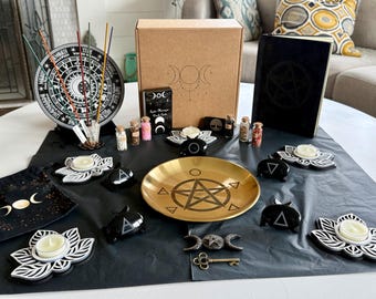 Ritual / Altar Set – Complete Setup (Crystals, Incense, Journal + More)