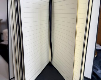 Notebook – Black PU Leather (Custom Engraving Available)