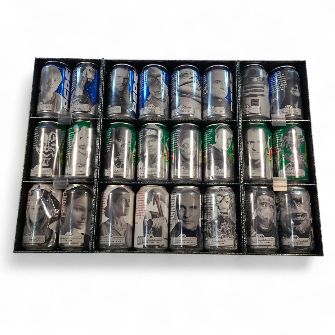 Star Wars Episode I Pepsi Collector Can Set Retro 1999 Naboo