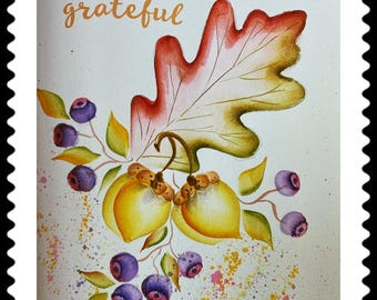 Original Watercolor Flower Card, Hand-Painted Floral Greeting Card
