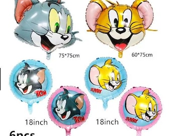 Disney Tomed And Jerryed-ballonnen, schattige heliumballonnen voor kinderen, konijnenballon, konijn babyshowerfeest, een konijn is één, konijnenfeestje