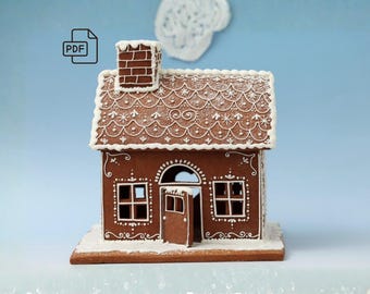 Modello di casetta di pan di zenzero - Classico facile