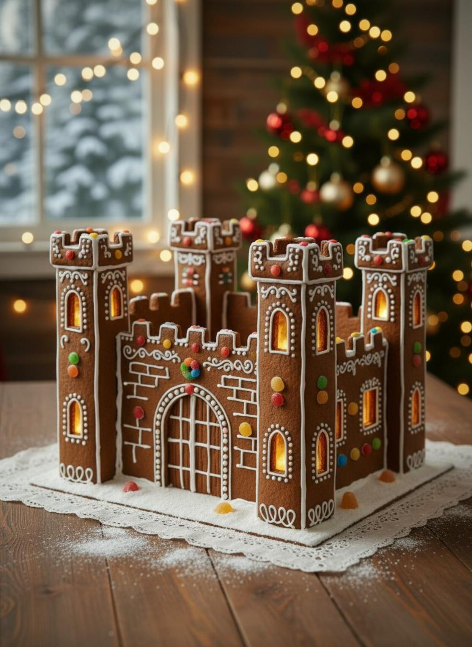 Gingerbread House Fortress Template - Etsy