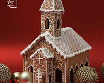 Modello di chiesa della casa di pan di zenzero