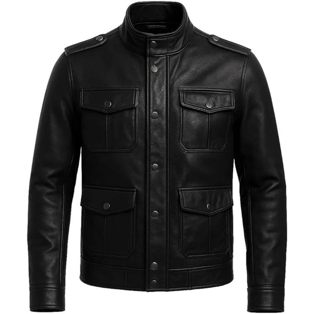 Mens M65 Leather Field Jacket - Etsy
