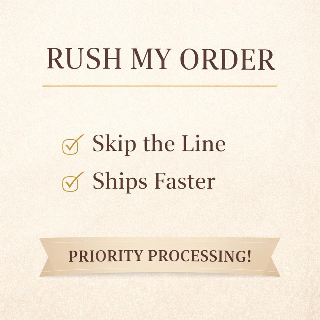 Rush Order - Add On - Etsy