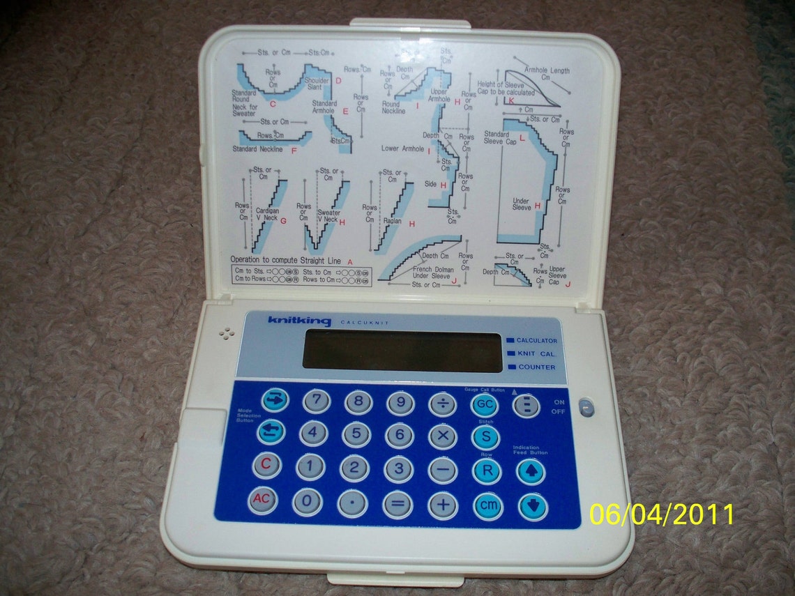 CALCUKNIT by Knitking. Easy to use knitting calculator for Etsy