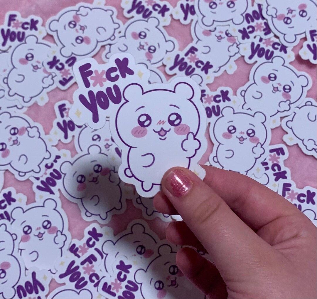 Chiikawa “f-you” Sticker - Etsy