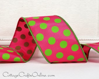 TEN YARDS ~ Red Great Gingham 4010 ~ Craft Wire Edged Ribbon Wired Ribbon 2 12 Red and White Check Gingham Plaid