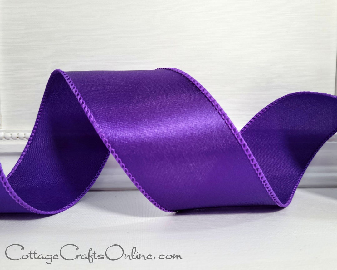 Buy Purple Designer 2 1/2 Inch x 10 Yards Velvet Ribbon, JAMPaper