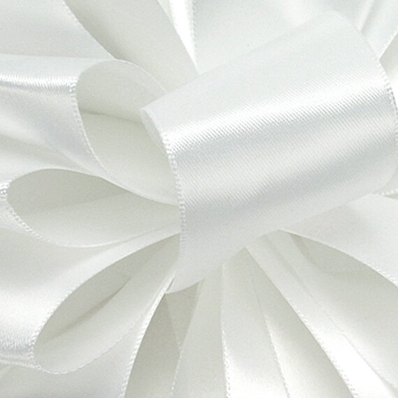 Ivory White Ribbon Double Face Ivory White Craft Ribbon For Gifts And Weddings Offray ...