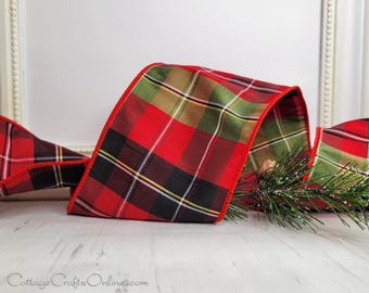 Christmas Wired Ribbon, 2.5