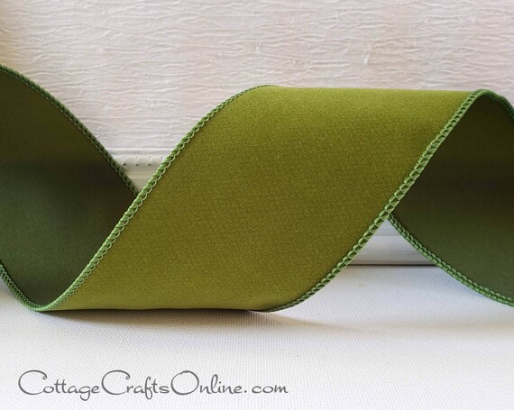 Fall Wire Edged Ribbon Thanksgiving Christmas TEN YARD ROLL Wired Ribbon 2 12 Rust Velvet Suede Finish