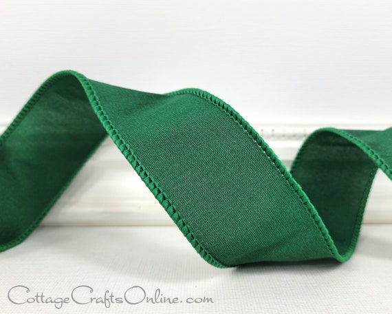 Olive Linen Ribbon - 1.5 Wide Online Ribbon - May Arts
