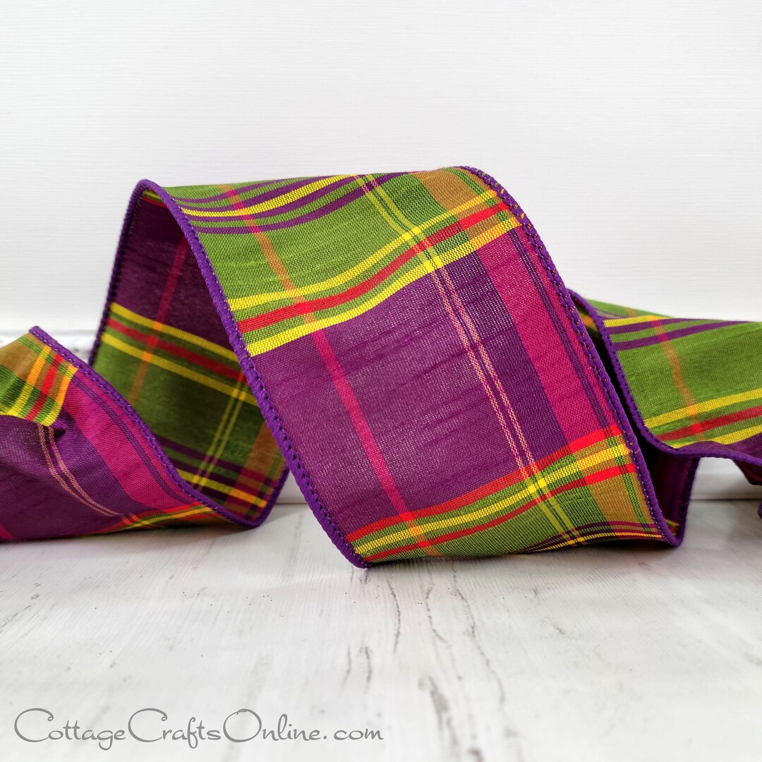 Faux Silk Dupioni Wired Ribbon 2.5