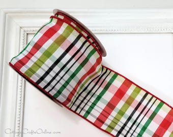 Christmas Wired Ribbon, 2.5