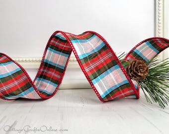 Christmas Wired Ribbon, 2.5