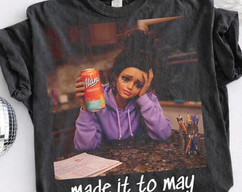 Comfort Colors® Last Day of School Teacher Shirt, Funny End of Year Summer Break TShirt, Made It To May Tee, Summer Break Teacher Shirt