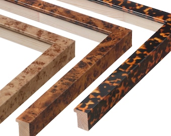 Marco de fotos de madera de abedul de 1 pulgada de ancho, marcos para fotos y obras de arte, madera de abedul, hecho a mano, pieza única.