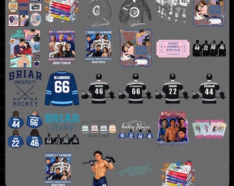 25+ Off Campus Png Bundle, Briar Hockey PNG, Off Campus Hockey Romance Graphic, Briar U Shirt Design Download