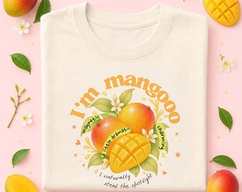Mango Graphic Tee | Tropical Fruit Personality Apparel | Comfort Colors Shirt